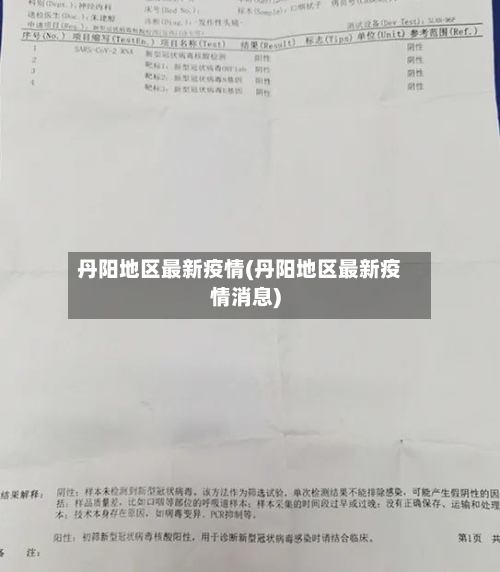 丹阳地区最新疫情(丹阳地区最新疫情消息)-第1张图片